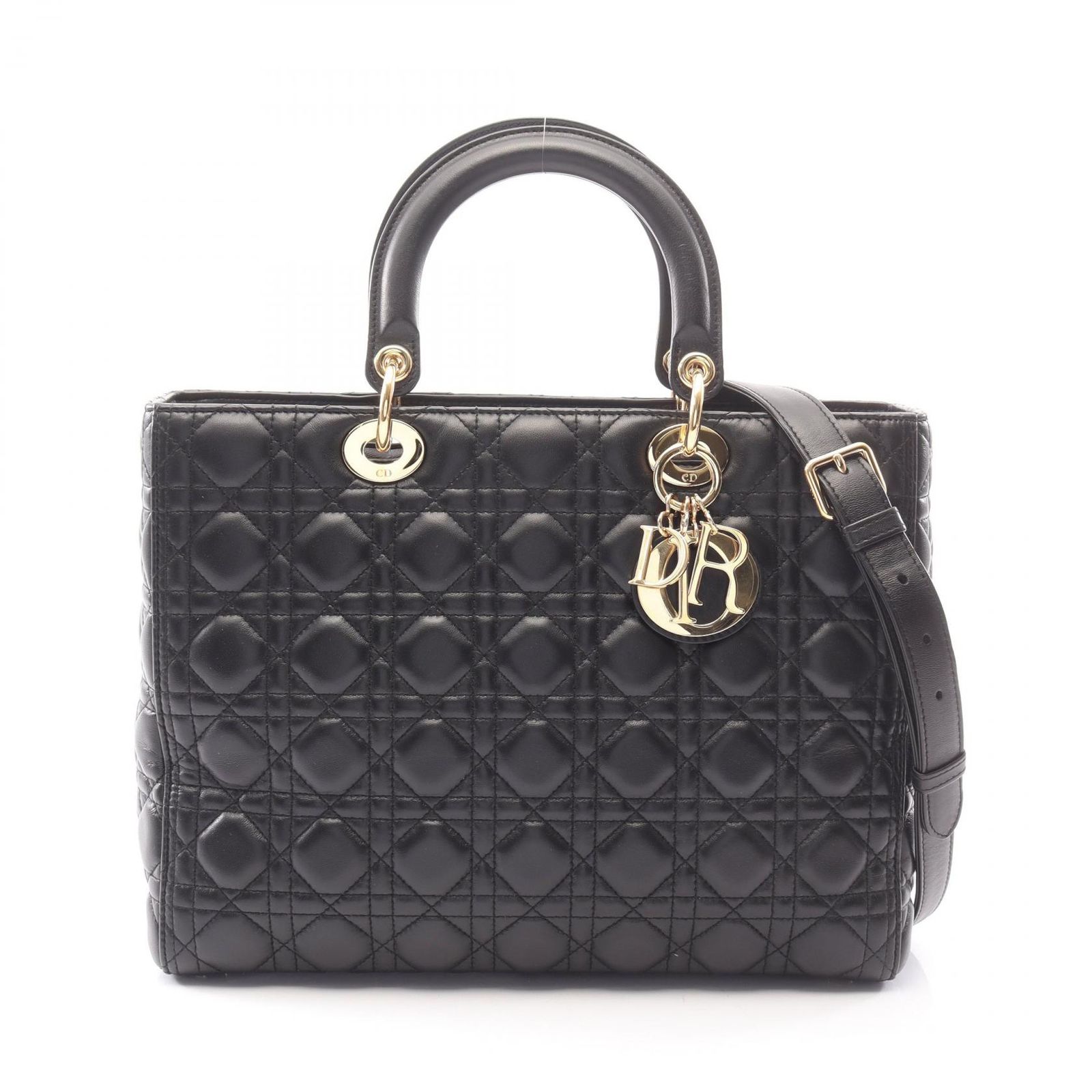 Dior ディオール レディディオール ラージ カナージュ 2WAY ハンドバッグ