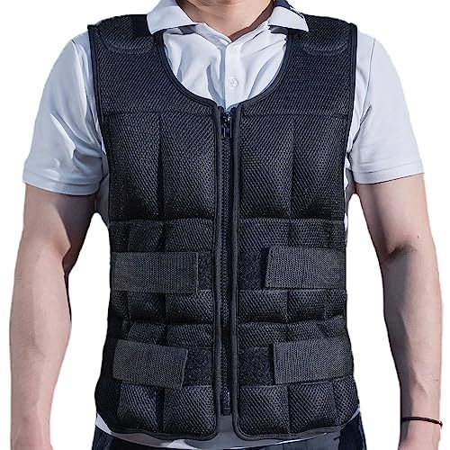 EDBD ウエイトベスト 重さ調整可能 パワージャケット 加重ベスト 食い込み防止の肩パッド付き 筋トレ トレーニング ウォーキング ランニングwb aaa921fb