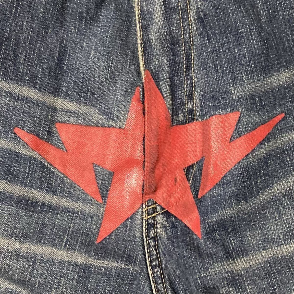 ☆XXL☆ BAPE TWIN STA Denim Pants a bathing ape BAPE STA デニム 