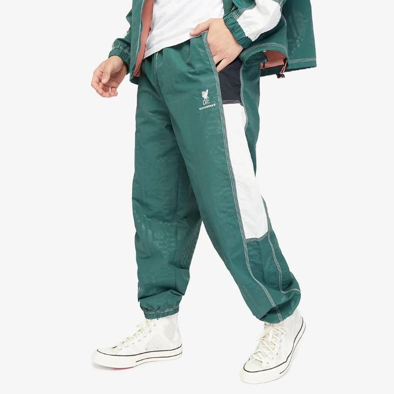 【送料無料・匿名配送】Converse コンバース x リヴァプール FC 公式 限定コラボ 第3弾 ウィンドパンツ 緑 新品 正規品