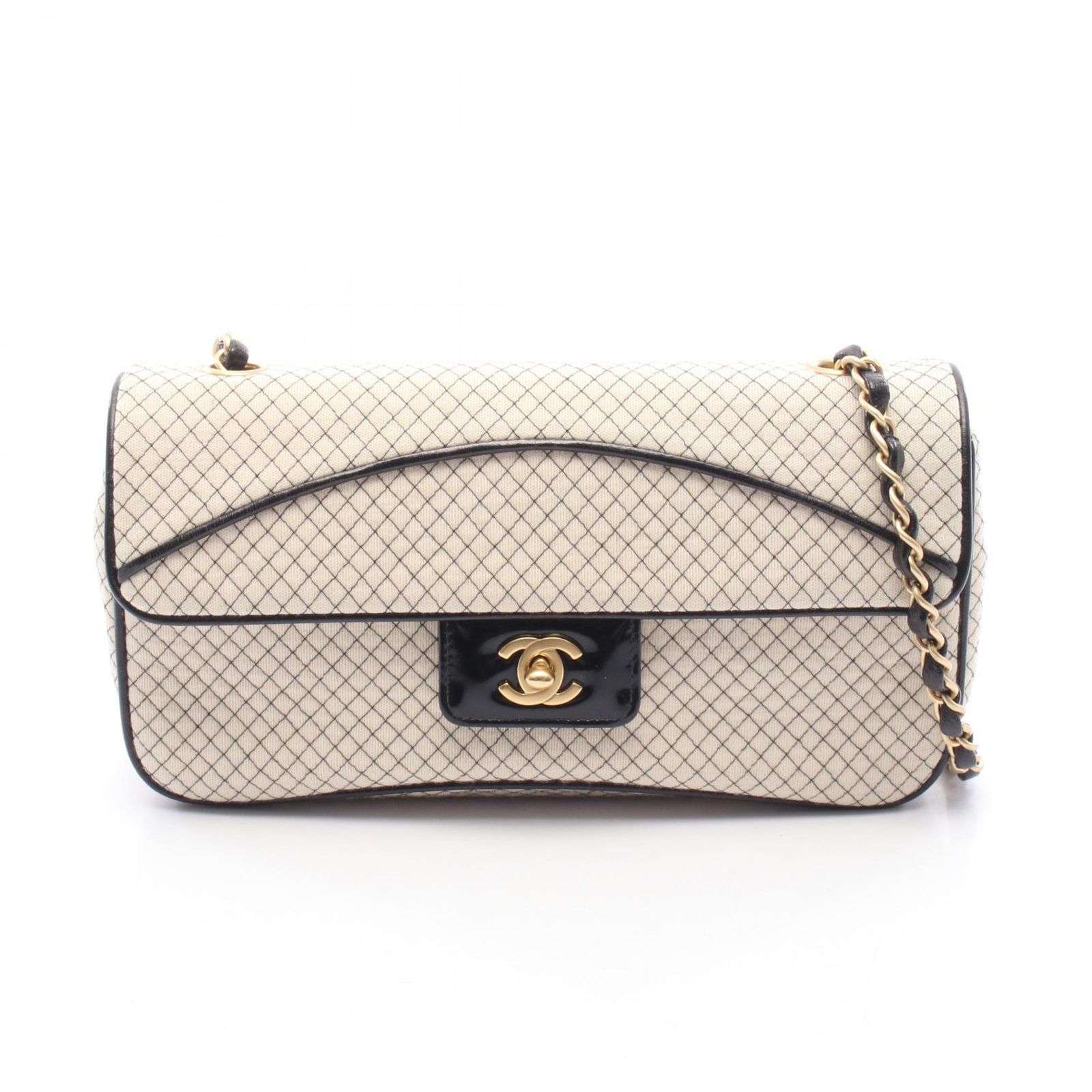 CHANEL シャネル イーストウエスト マイクロキルティング ショルダーバッグ