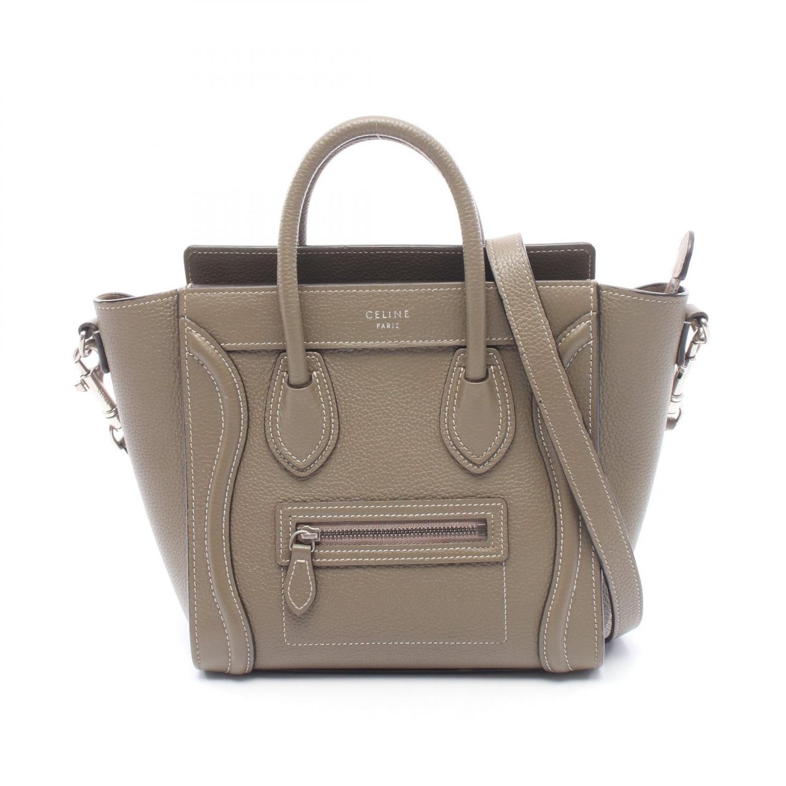 CELINE セリーヌ ラゲージ ナノショッパー 2WAY ハンドバッグ