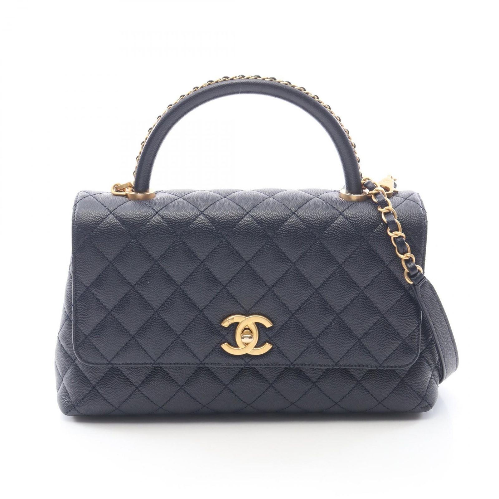 CHANEL シャネル ココハンドル29 トップハンドル フラップ バッグ マトラッセ 2WAY ハンドバッグ