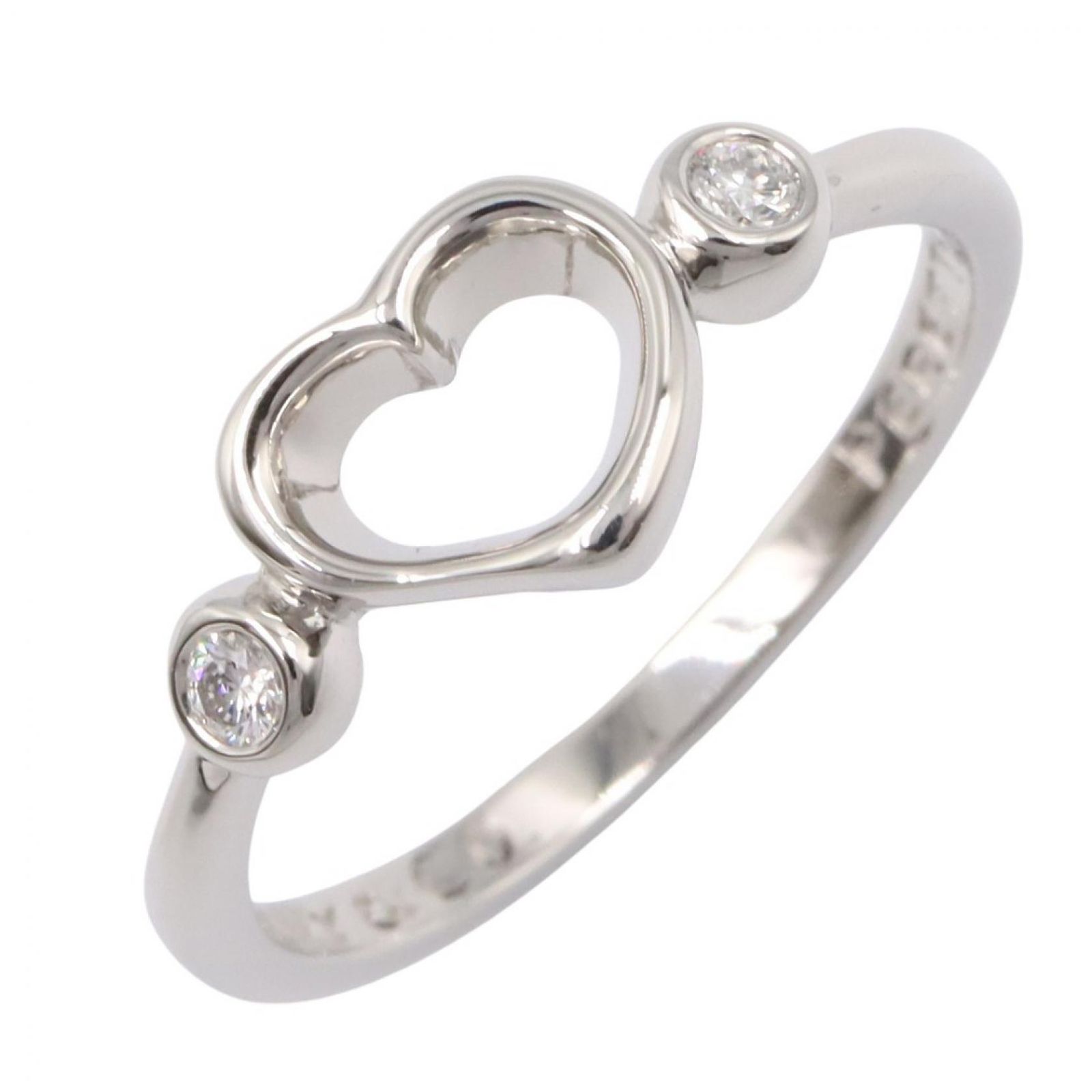 TIFFANY＆CO ティファニー オープンハート 2PD リング リング・指輪