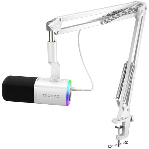 MAONO XLR/USB ゲーミングマイク ノイズキャンセリング PCマイクセット ポッドキャスト ストリーミング用 ダイナミックマイク ミュートボタン 単一指向性 YouTube 録音 ゲームチャット ライブ配信 ゲーム実況に PD100 f17decca