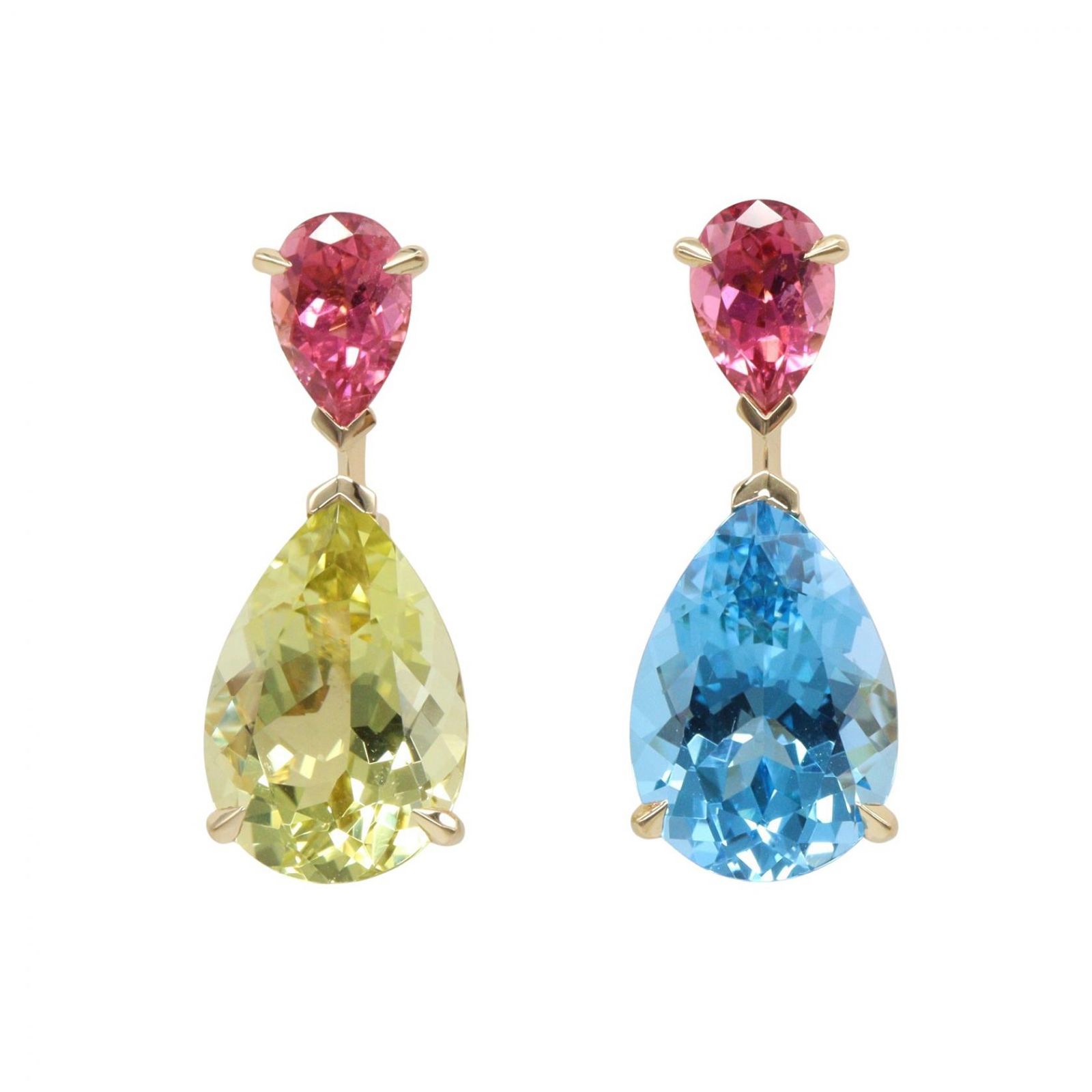 Dior ディオール シトリン トパーズ トルマリン ピアス ピアス