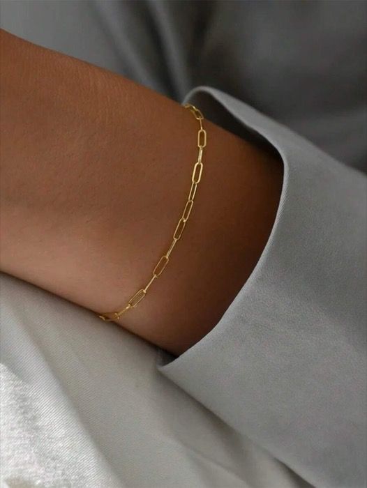 ジュエリー レディース ブレスレット 1個 シンプルデザイン 925スターリングシルバー ブレスレット、洗練された軽量ジュエリー（女性向け）