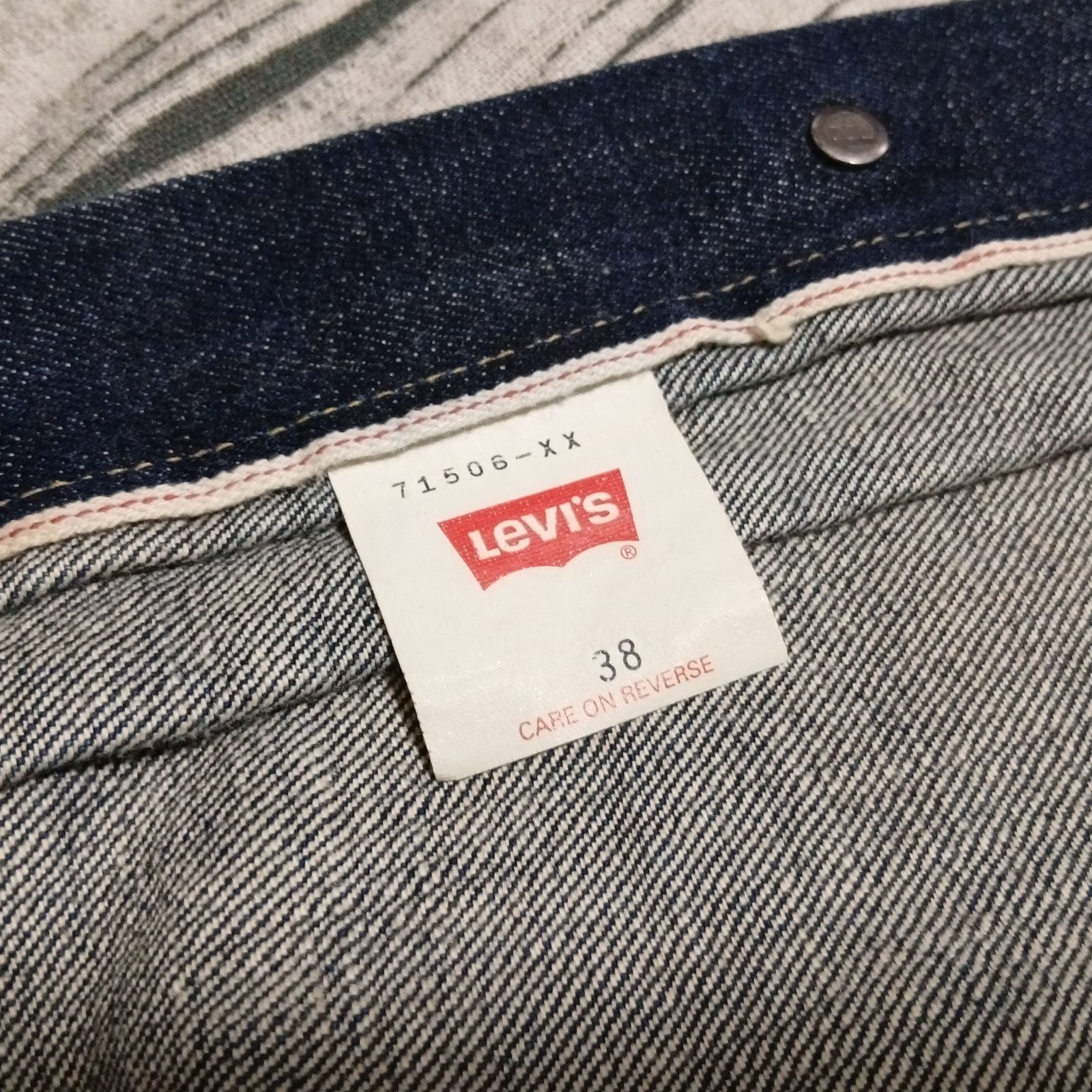 大戦 4つボタン Levi's 71506XX ファースト 雰囲気 98年日本製 size 38】大戦 4つボタン 98年製 Levi's 71506XX ファースト 日本製 短