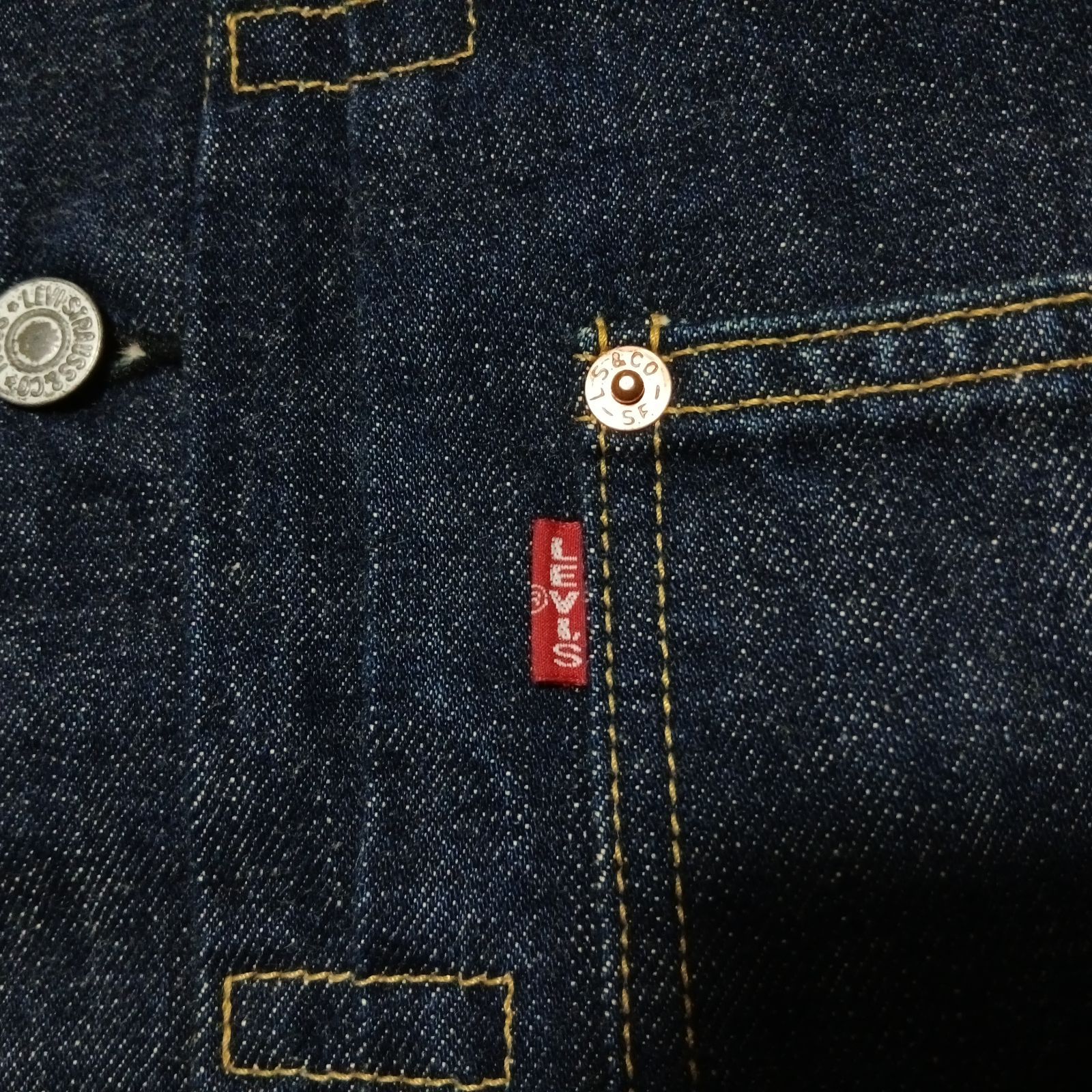size 38】大戦 4つボタン 98年製 Levi's 71506XX ファースト 日本製 短