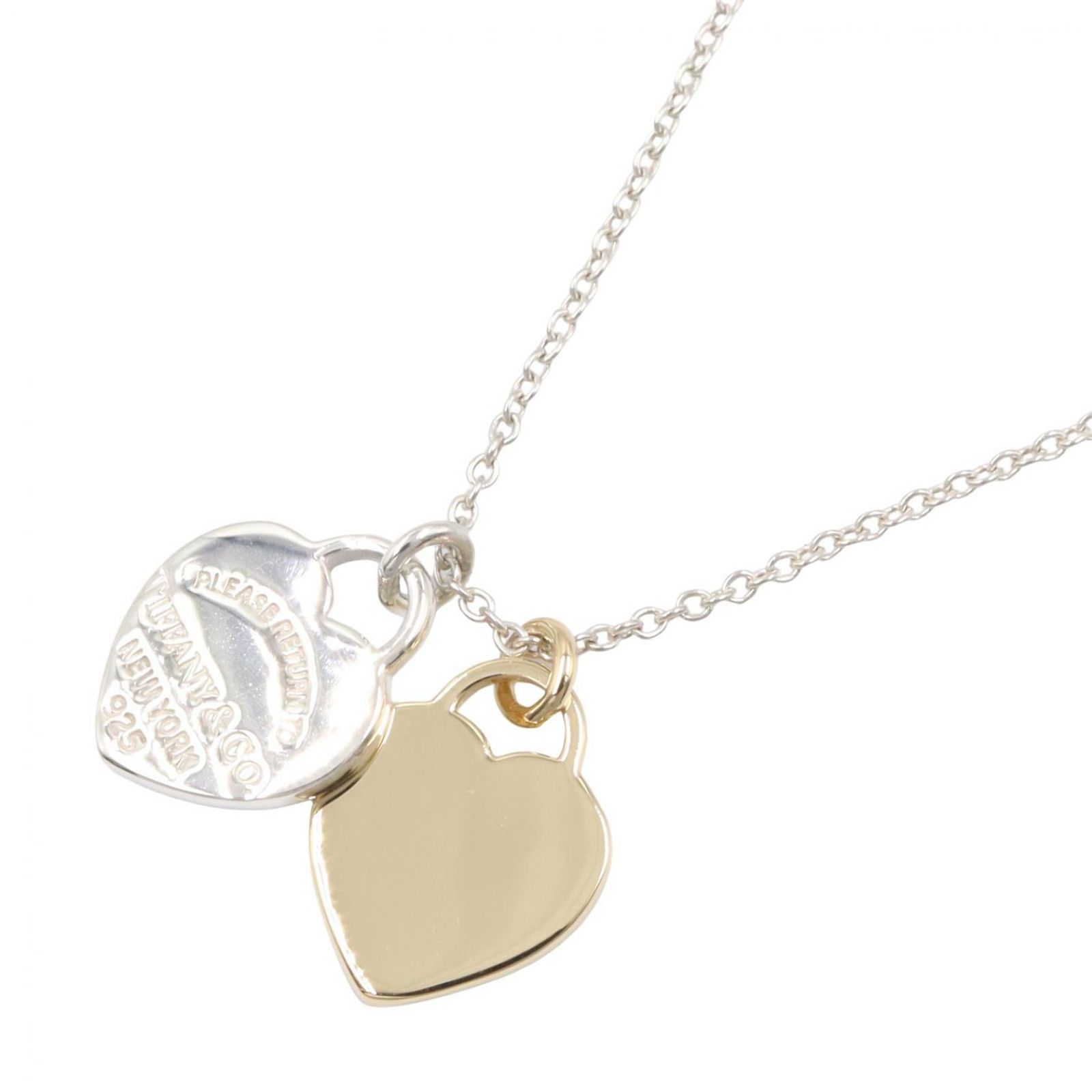 TIFFANY＆CO ティファニー ダブルハートタグネックレス ネックレス