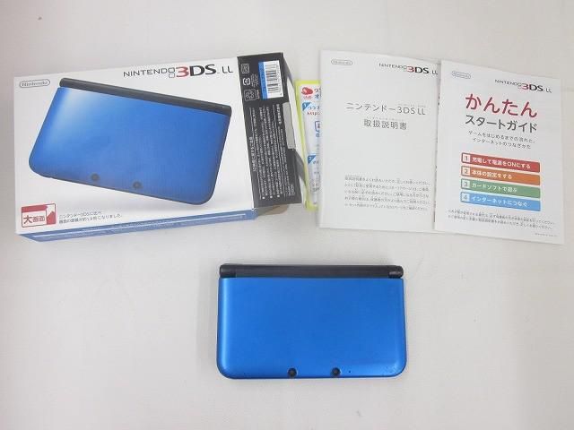 中古品 ゲーム ニンテンドー3DS LL 本体 SPR-001 ブルーブラック 動作品 箱・説付き