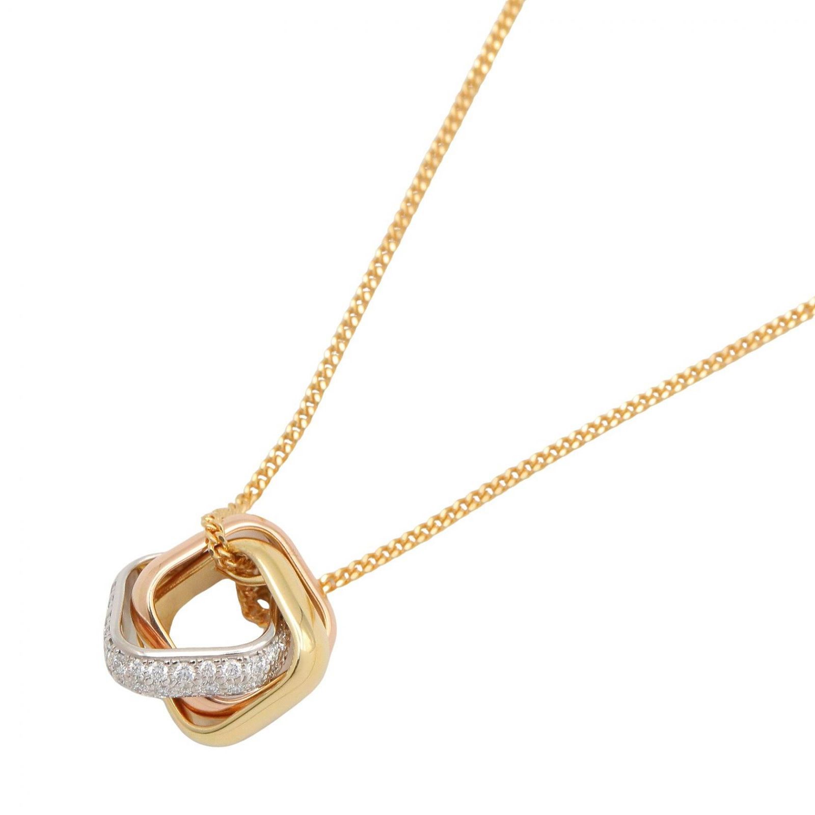 CARTIER カルティエ トリニティクッション ダイヤ ネックレス ネックレス