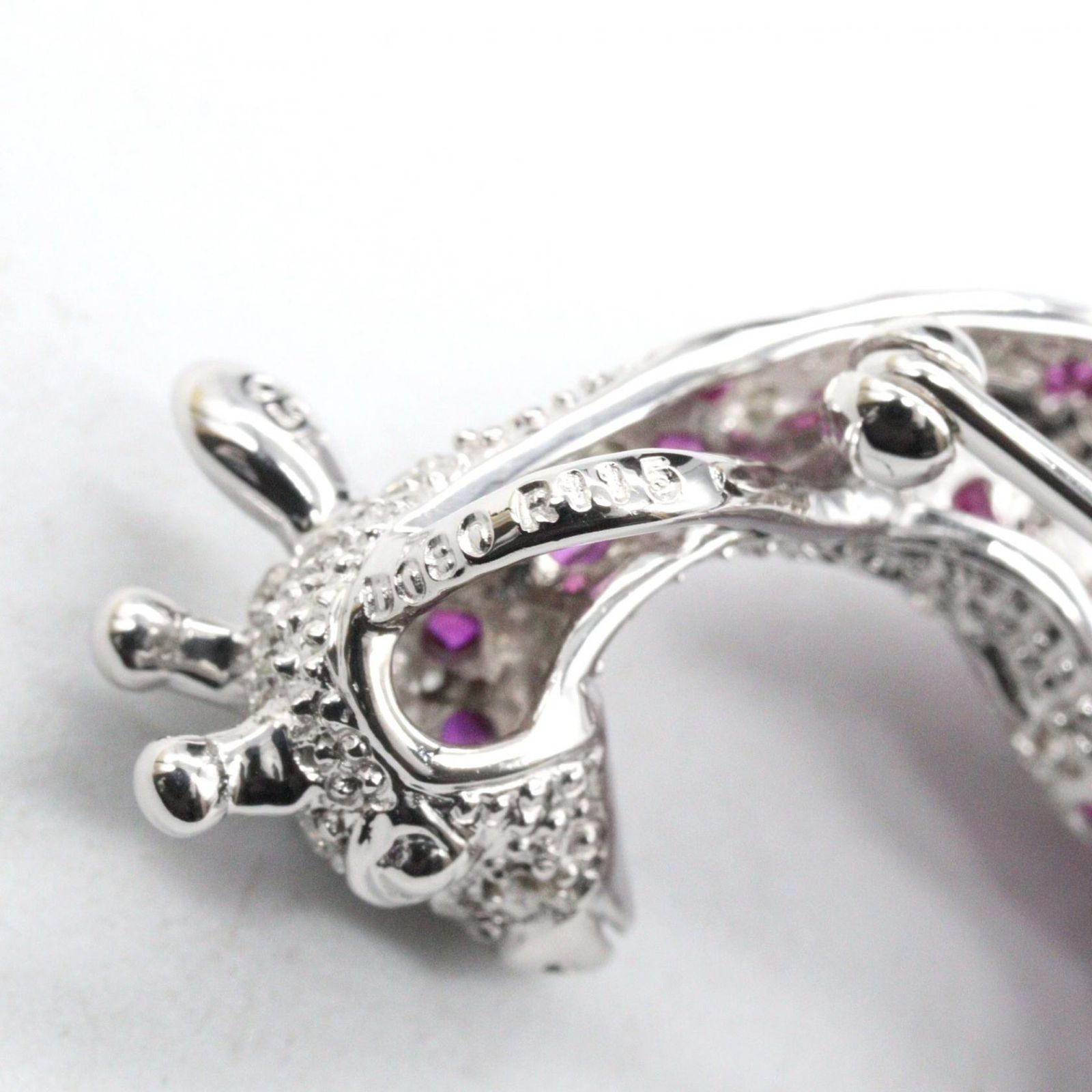 JEWELRY ジュエリー ルビー ダイヤ ブローチ ブローチ - メルカリ