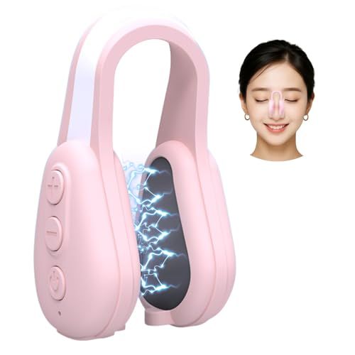 鼻美顔器 鼻 ems 鼻用美顔器 鼻クリップ ノーズクリップ 美鼻 鼻を高く 小さく 整形 鼻筋トレーナー 低周波パルス 6モード 10段階調整 充電式 Type-C 軽量 男女兼用(ピンク)(沖縄・離島の方発送不可）) 8f0e2ded