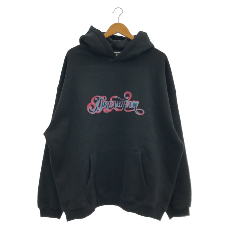 【中古】DREAMTEAM Lettaing Logo 12.1 oz Hooded Pullover サイズXL 黒[91]