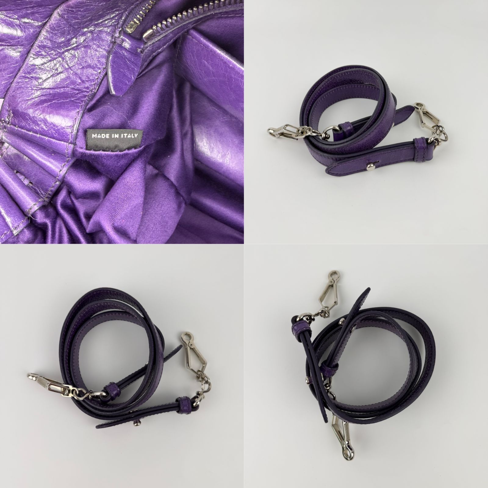 中古】MIU MIU ミュウミュウ ハンドバッグ ショルダーバッグ パープル 