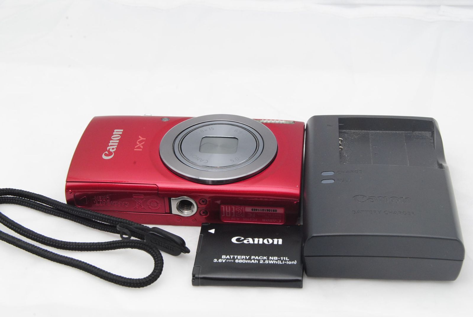 新品級 ★ Canon デジタルカメラ IXY160 レッド