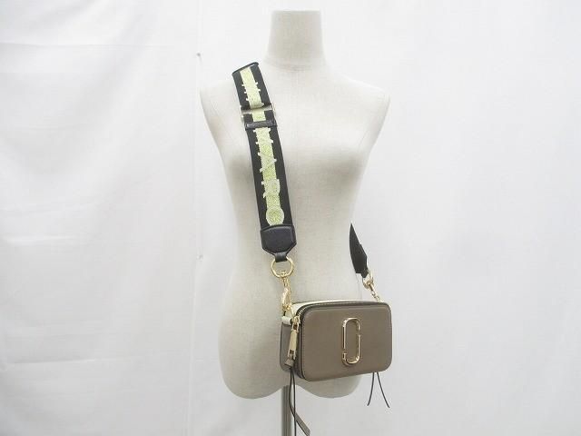 優良品 マーク ジェイコブス MARC JACOBS スナップショット M0014146 064 カメラバッグ ショルダーバッグ ブラウン ブラック ベージュ レ