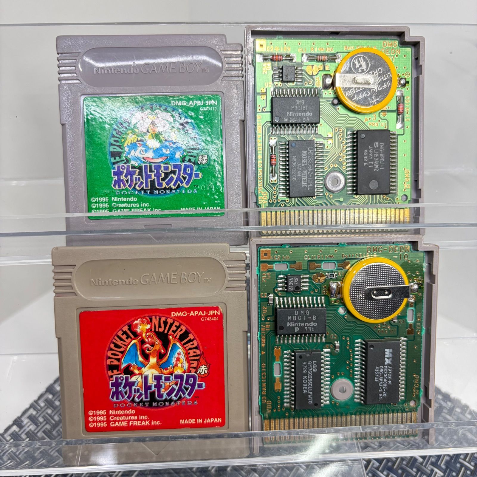 新品電池交換済】GB ポケットモンスター ポケモン レッド グリーン 赤
