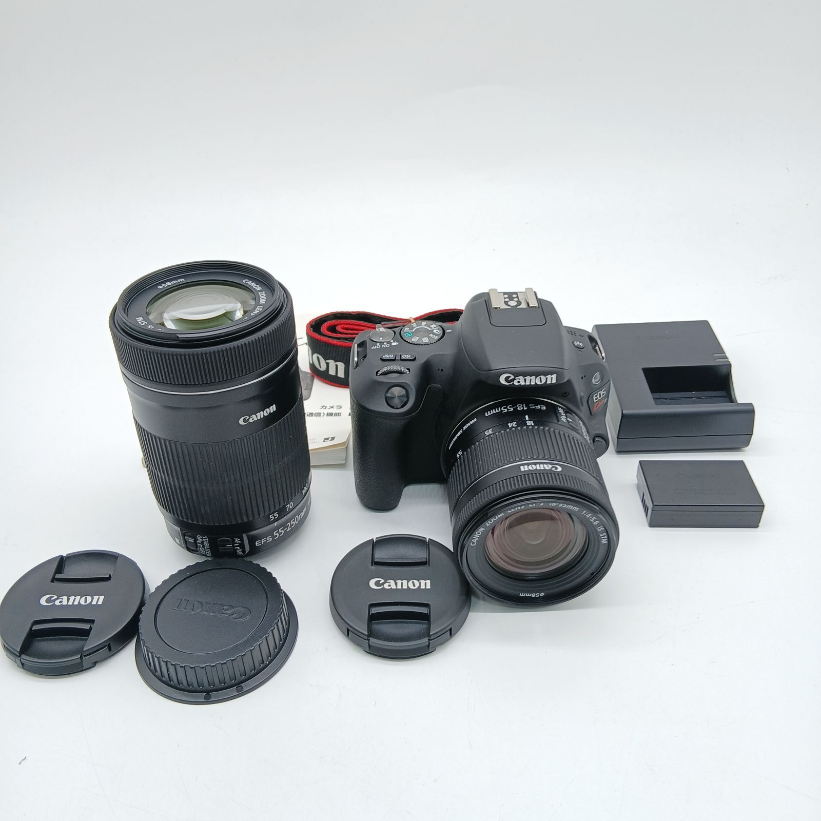 138ショット！新品級 ★ Canon EOS Kiss X9 ダブルズームキット デジタル一眼レフカメラ ブラック