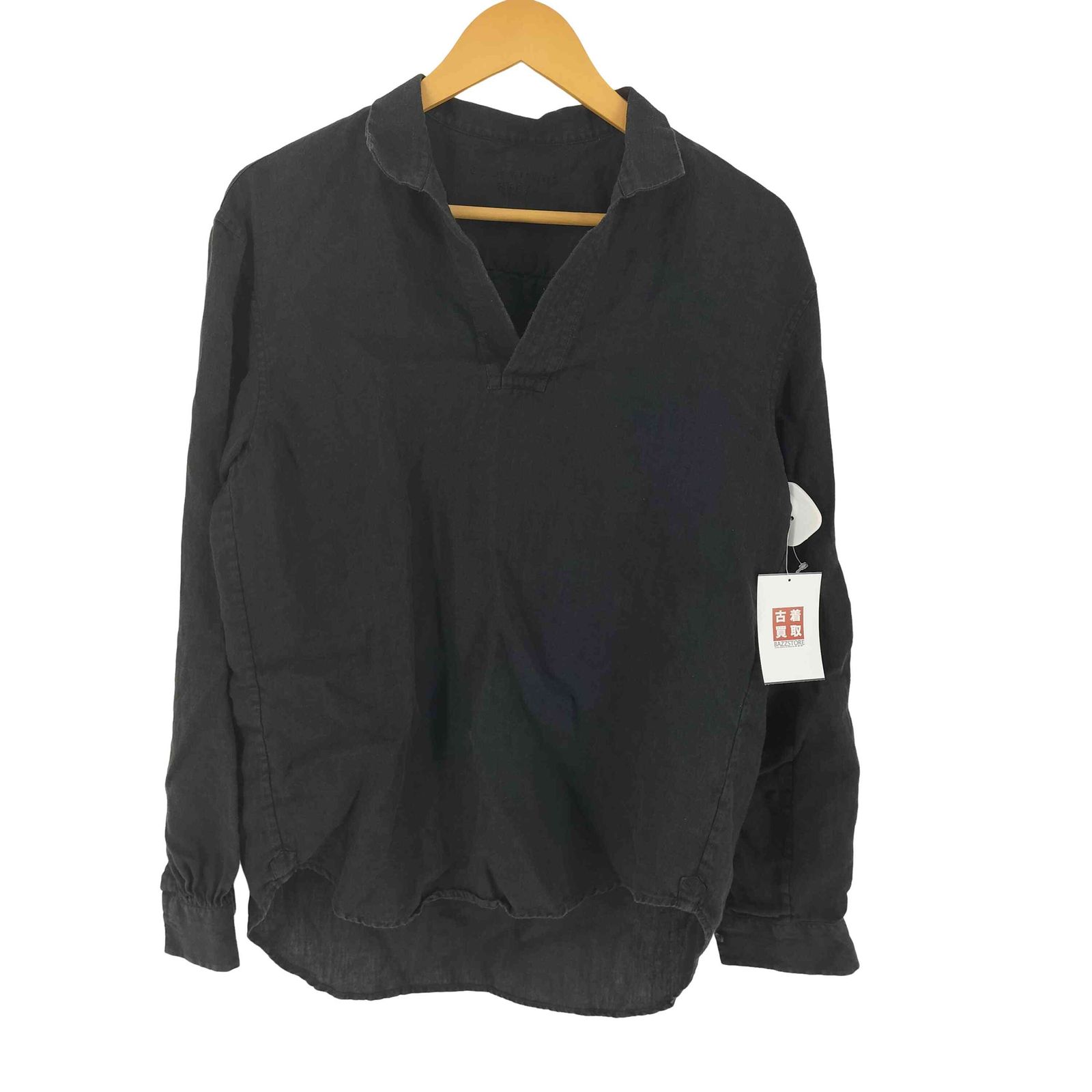 ユーズドフルギ USED古着 {[BOURRIENNE}} リネン プルオーバーシャツ メンズ JPN：M