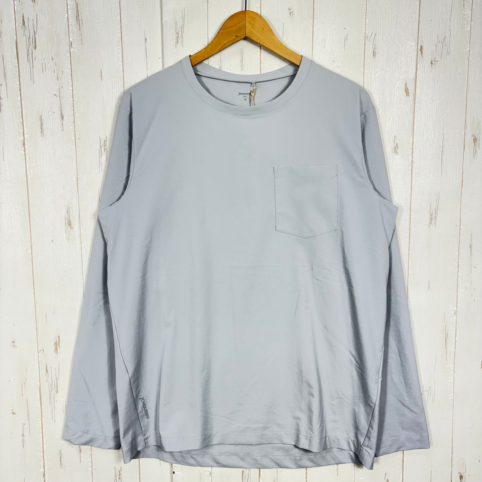 ✉️Men's M グレー系 Houdini ( フーディニ ) メンズ カバークルー ロングスリーブ M's Cover Crew Long Sleeve 258694 ground grey z00058227 ground grey