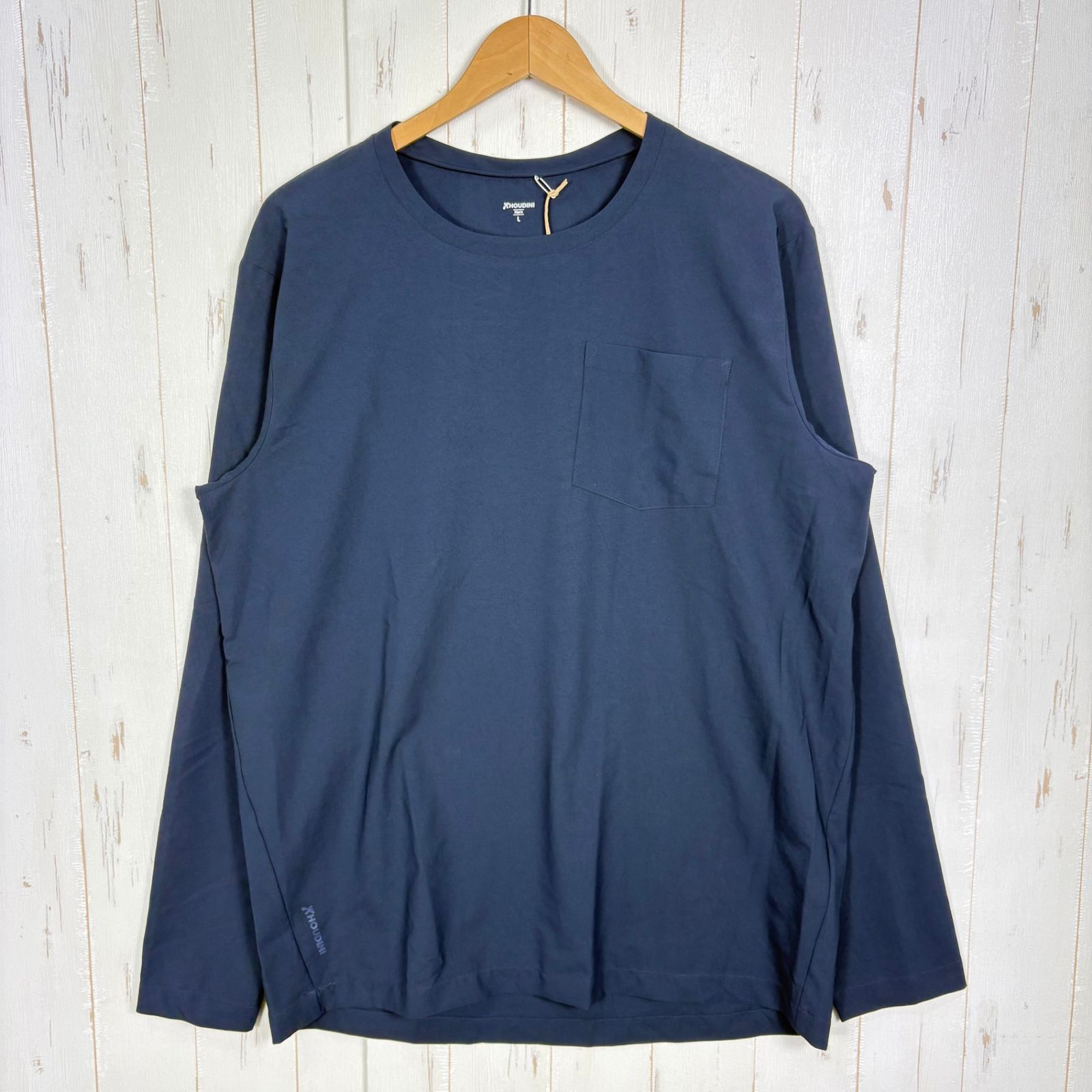 ✉️Men's L ネイビー系 Houdini ( フーディニ ) メンズ カバークルー ロングスリーブ M's Cover Crew Long Sleeve 258694 Blue illusion z00058230 Blue illus