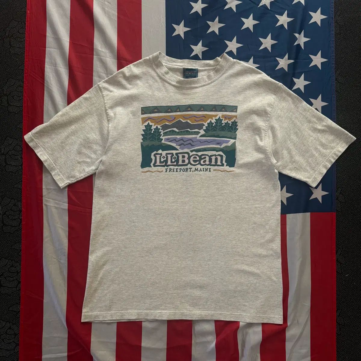 L.L.Bean エルエルビーン フリーポート メイン グラフィック 半袖 Tシャツ