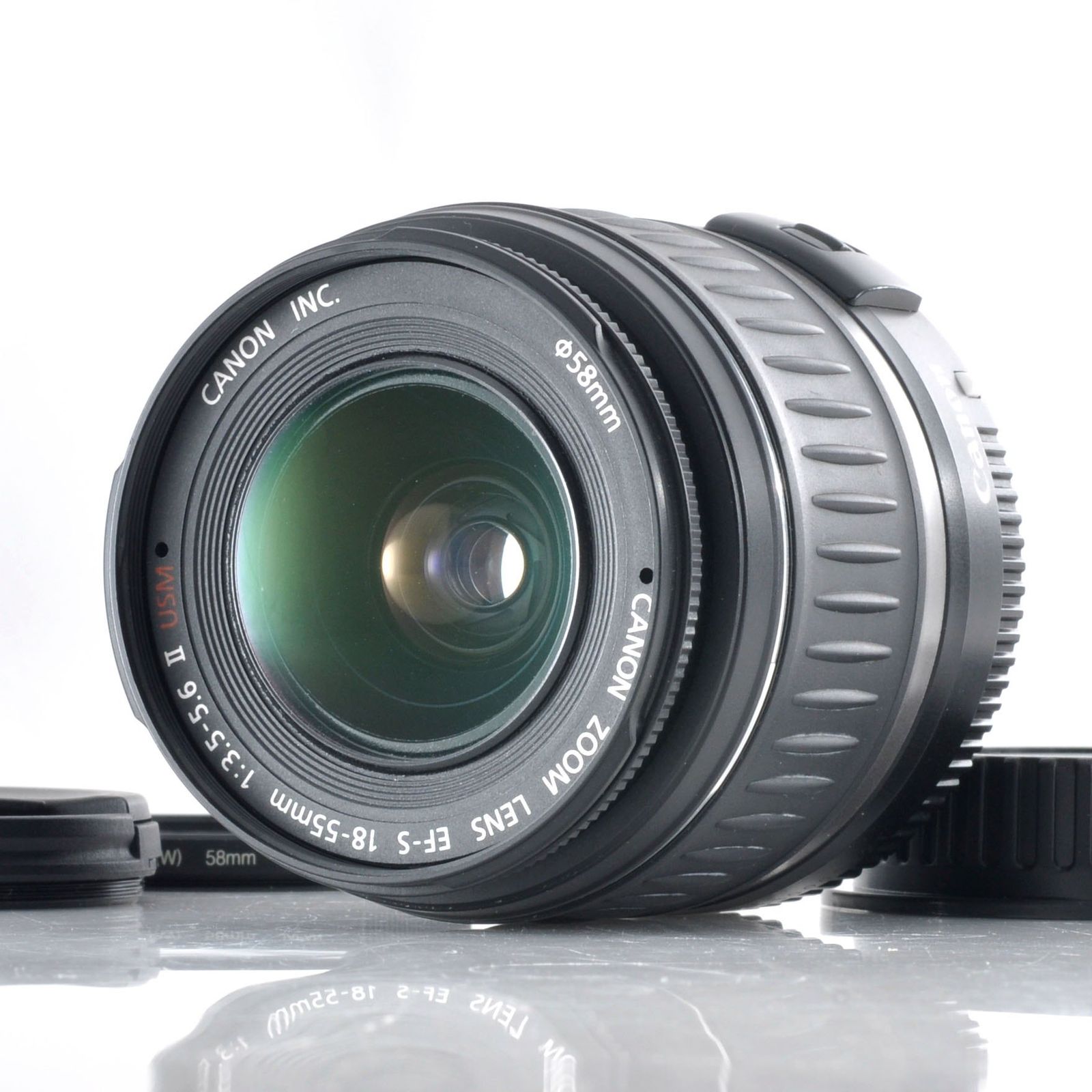 【キヤノン】Canon EF-S 18-55mm F3.5-5.6 ii USM AFレンズ #T164B
