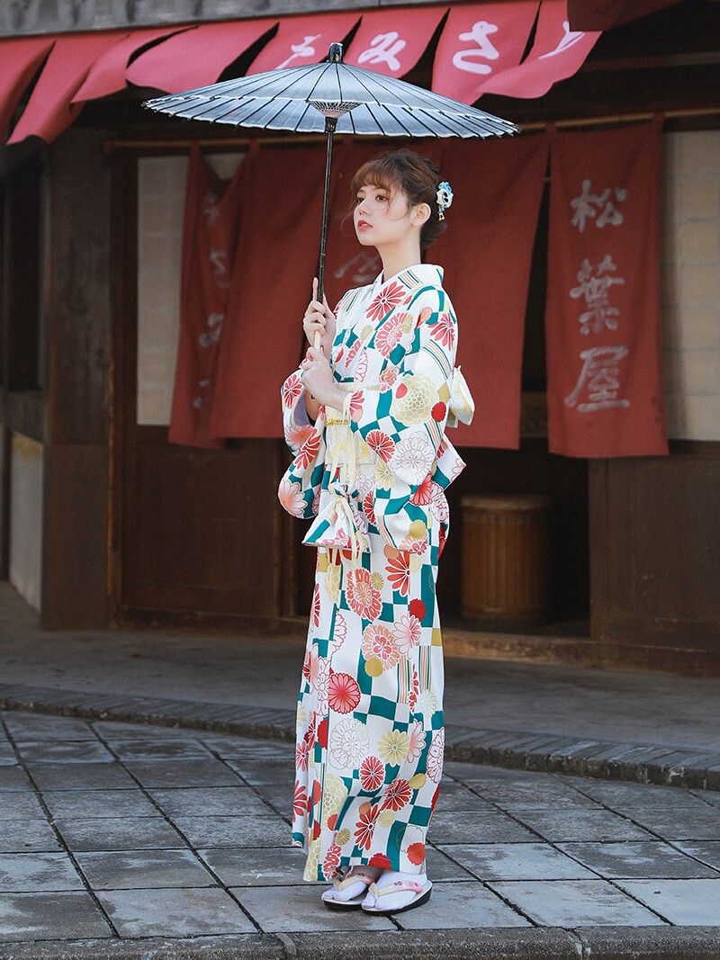 桜 改良和服 浴衣 レディース 大人可愛い SNS映え 撮影用 帯・インナーなし