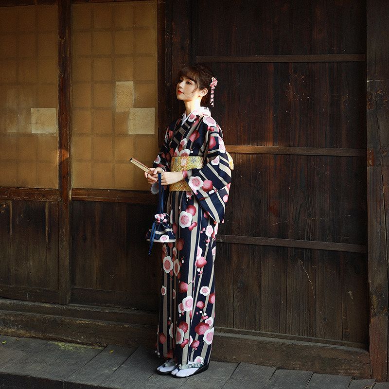 改良和服 浴衣 桜 撮影用 SNS映え 大人可愛い 写真映え コスプレ 帯・インナーなし