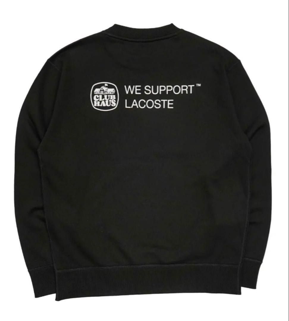 新品未使用 CLUBHAUS x Lacoste Crew Sweat Navy ラコステ クラブ