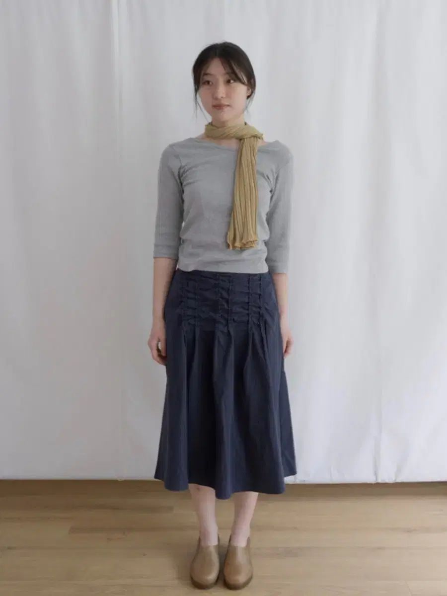 シャーリングスカート (新品)