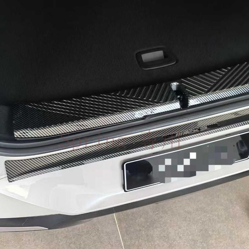 2025年モデルBMW X3専用外後護板＆迎賓踏板｜後備箱内後護板｜ABS＆ステンレス製｜3M両面テープ式取り付け F