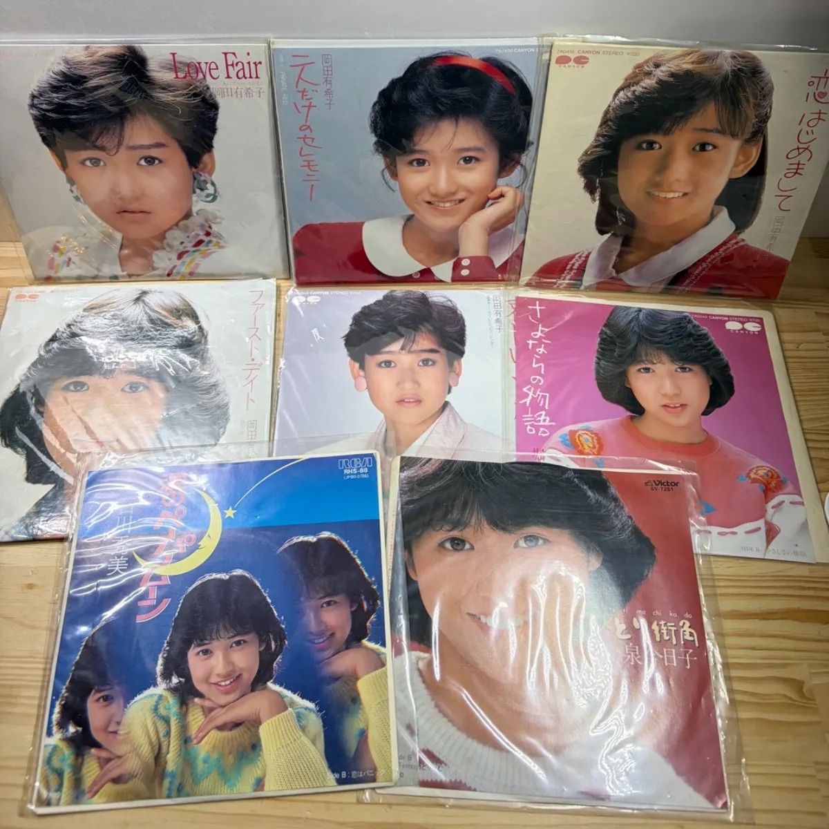 岡田有希子 レコード セット 送料込み】アイドルレコードセット松本伊代 早見優 岡田有希子 - メルカリ