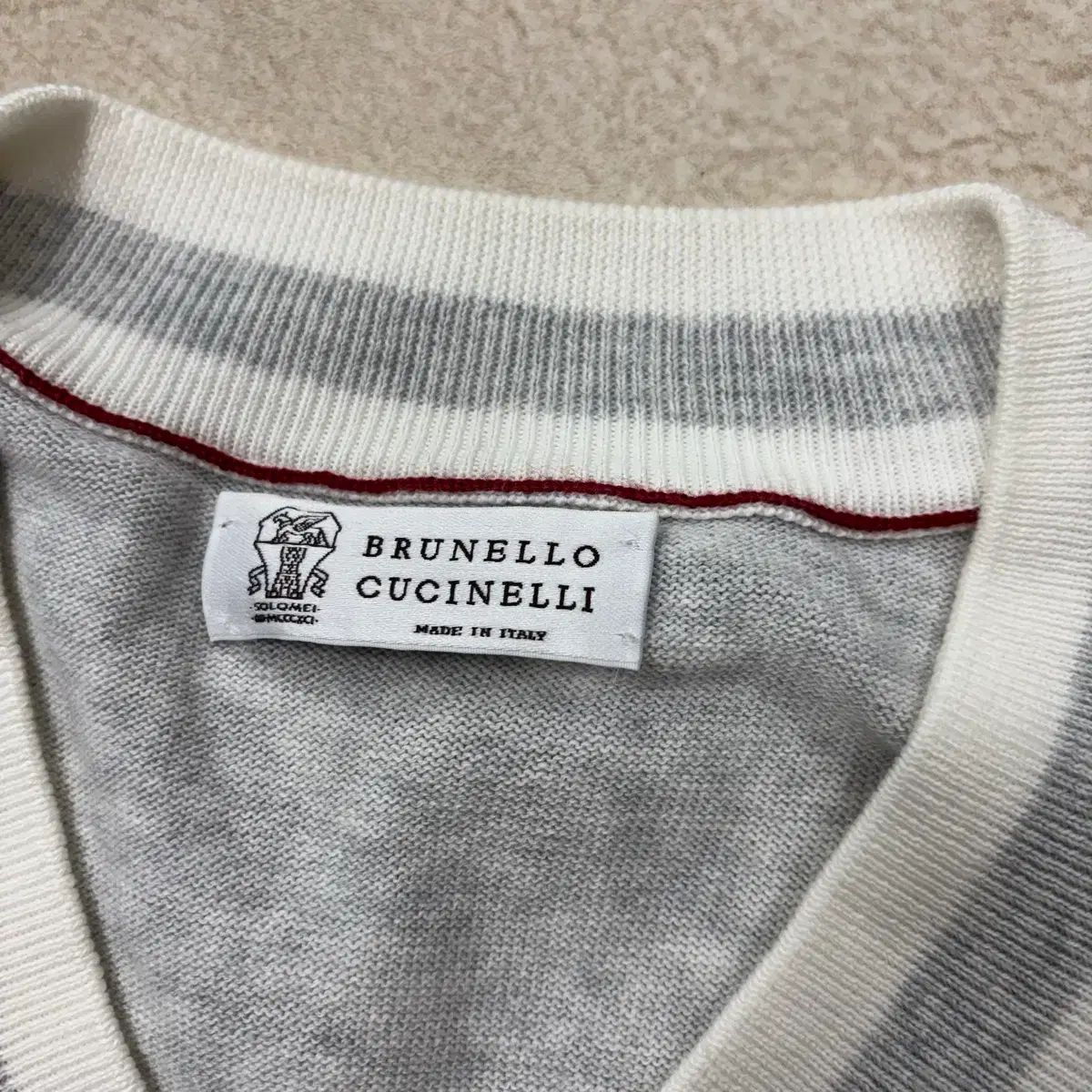 Brunello Cucinelli(ブルネロクチネリ) Vネック ニット ベスト - メルカリ