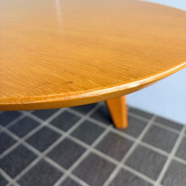 配送不可、現地引取のみ、リユース品】ウサミ木工 楕円 センターロー