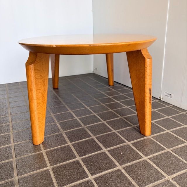 ウサミ木工株式会社 ローテーブル 座卓 高さ35×幅120×奥行き75cm 36c菊TK 配送不可、現地引取のみ、リユース品】ウサミ木工 楕円 センターロー