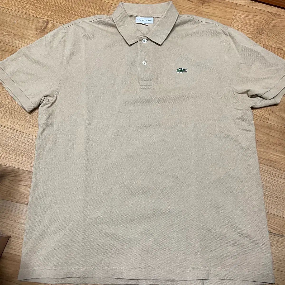 ラコステ カラーTシャツ フレンチレギュラーフィット ベージュ 110サイズ (6サイズ)