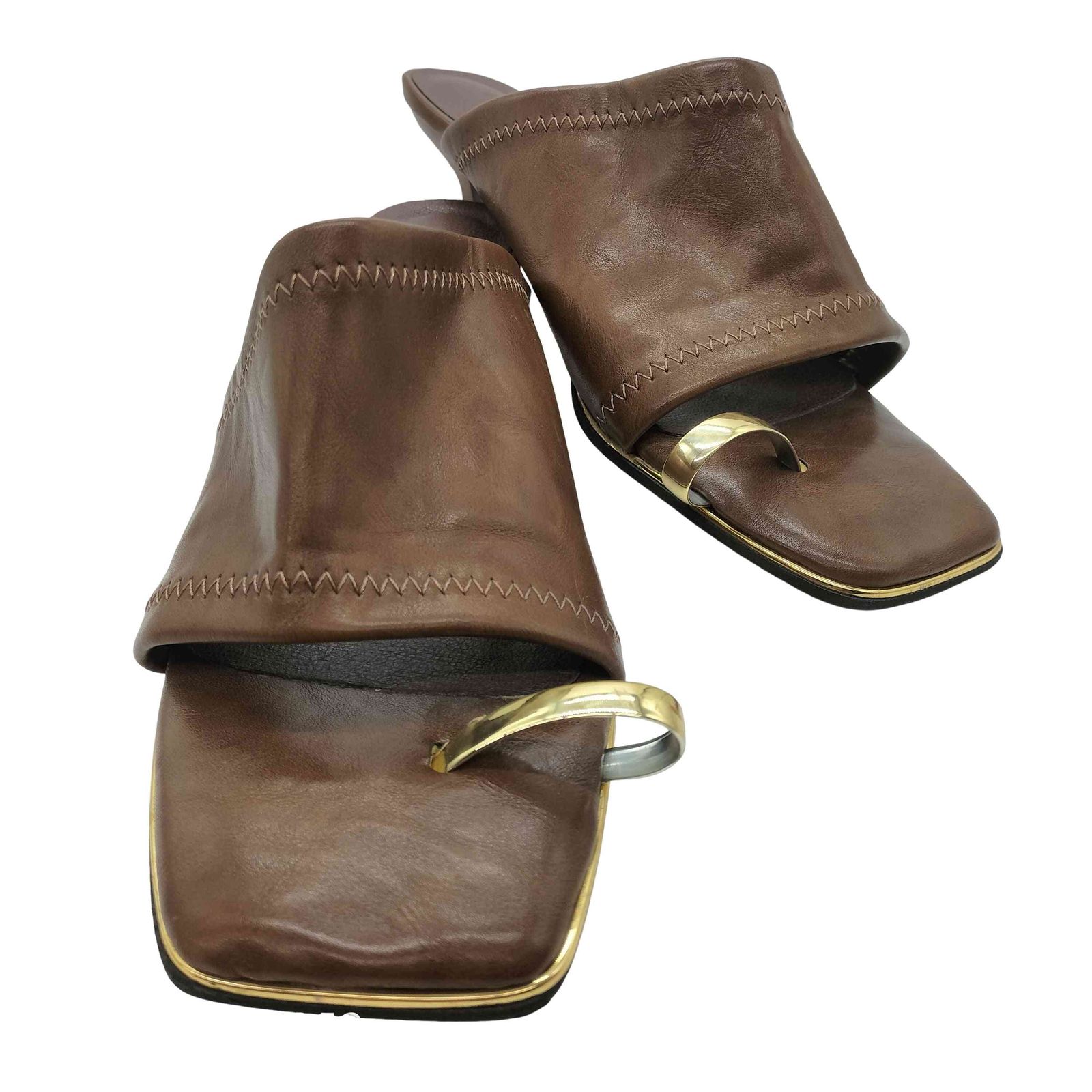 ユーズドフルギ USED古着 Eder Shoes フラット サンダル レディース EUR：39