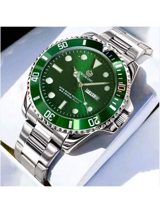 腕時計 メンズ クォーツ 1個 40mm メンズ ステンレススチール&レザー クォーツ腕時計、防水カジュアルビジネスウォッチ、デイリーの装飾、誕生日プレゼントに適しています
