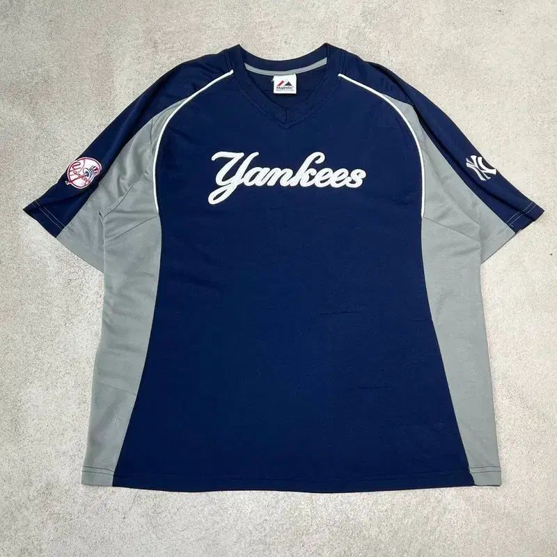 マジェスティック ヤンキース ロゴ 半袖Tシャツ s11213