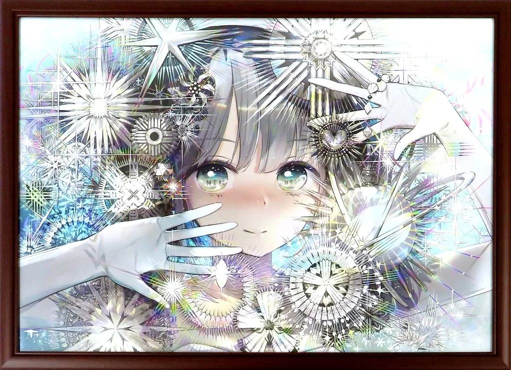 【中古】原画イラストボード 付属品付)okama 複製原画 (絵師100人展 14)