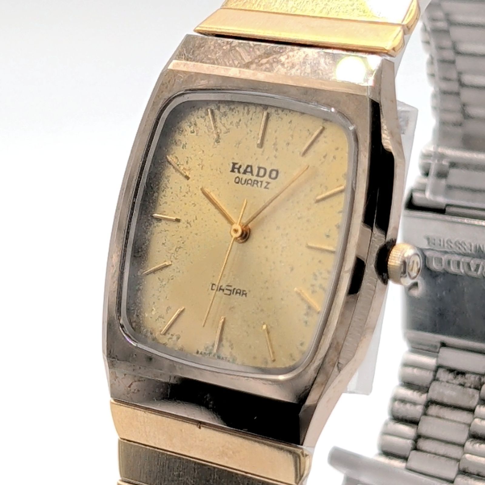 RADO Diastar 132.9505.3 Watch Quartz Ladies Gold Gold dial Square Y2K 00S ラドー 時計 クオーツ レディース ゴールド スクエア ゴールド文字盤 スクエア ヴィンテージ 不動品