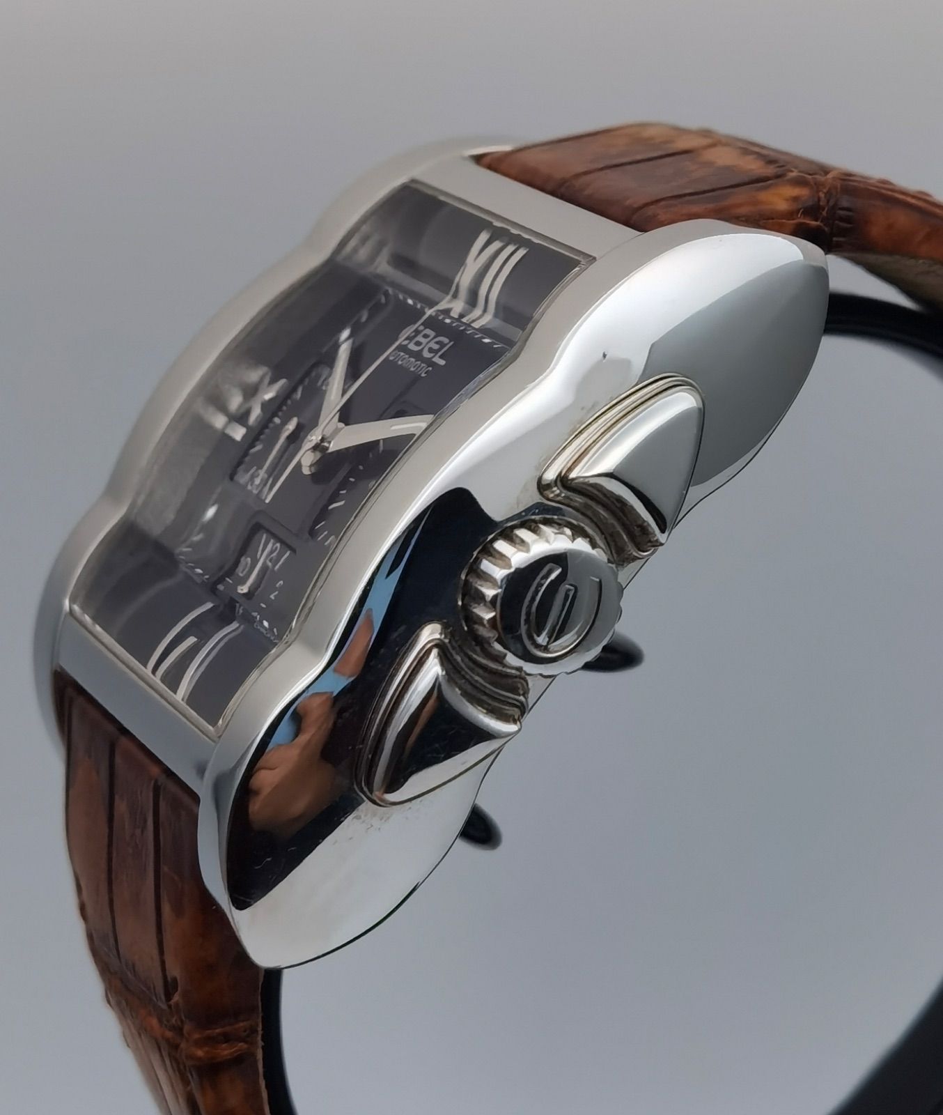 中古 保証書付き エベル EBEL タラワ E9137J40 デイト クロノグラフ SS 