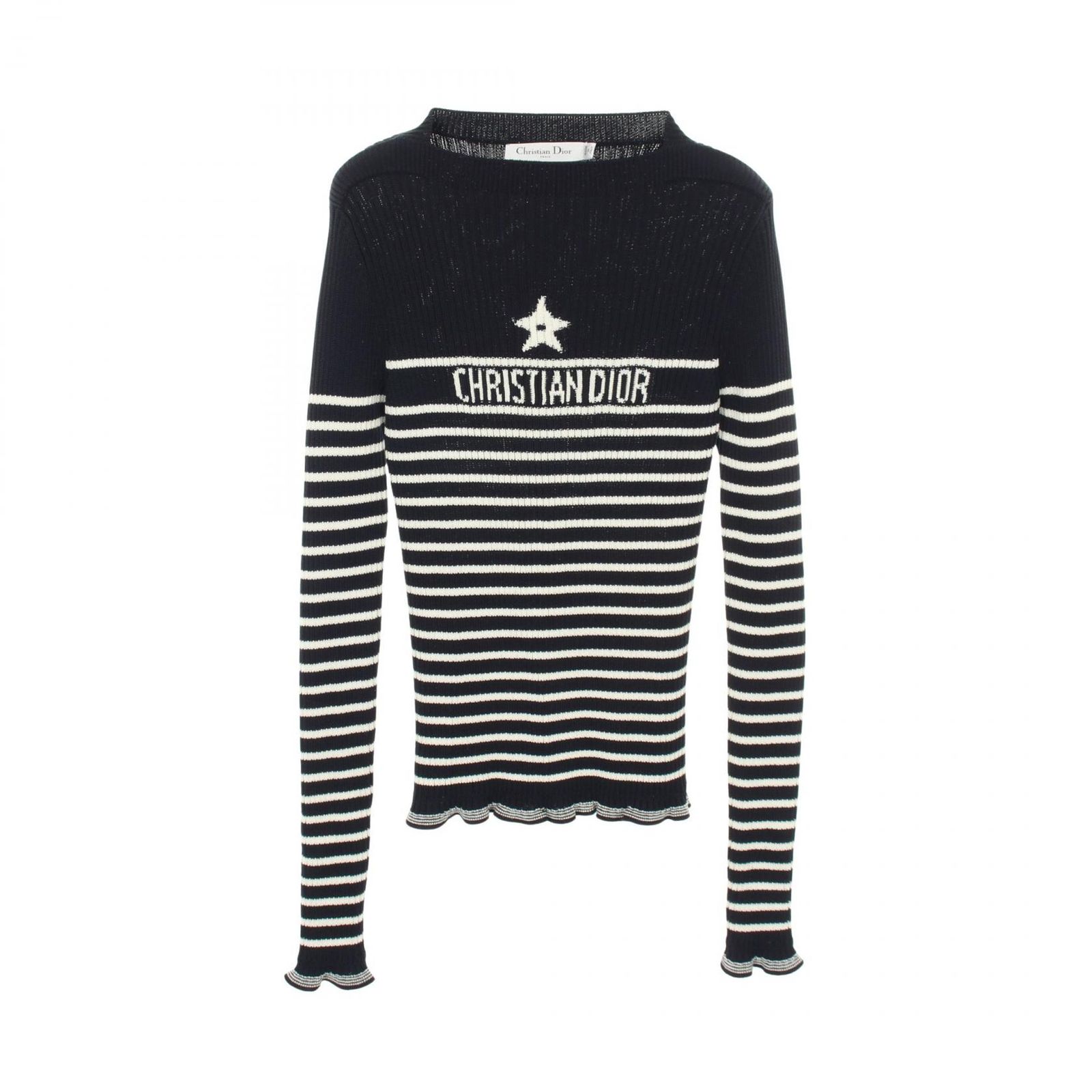Dior ディオール スター ロゴ ボーダー ニット 73,040円
