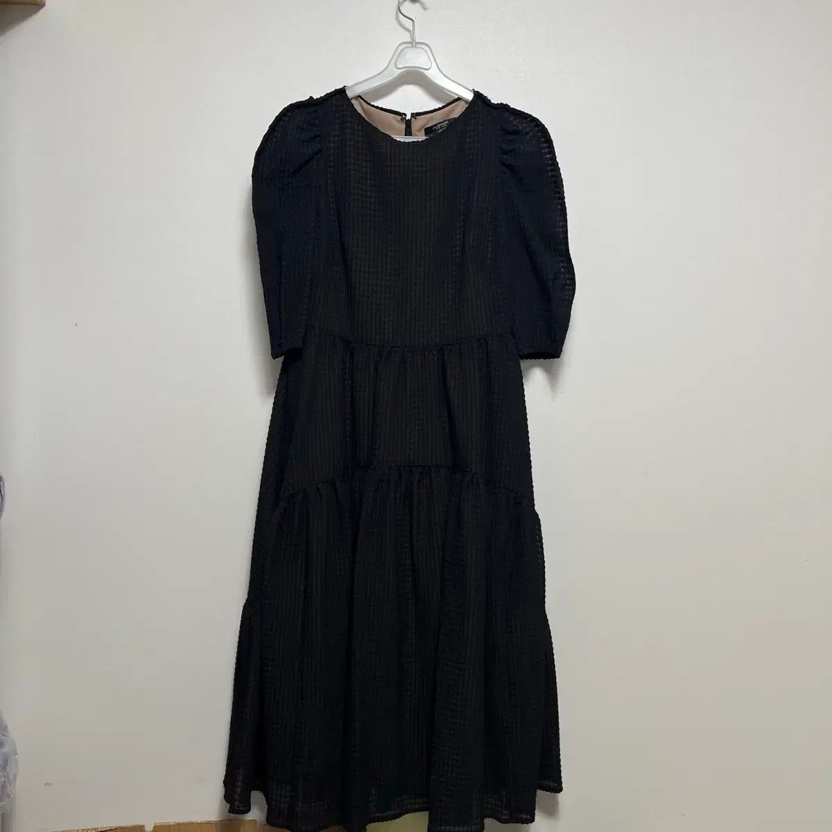 JILL STUART ブラック CHECK ティアード ONE PIECE 7,154円