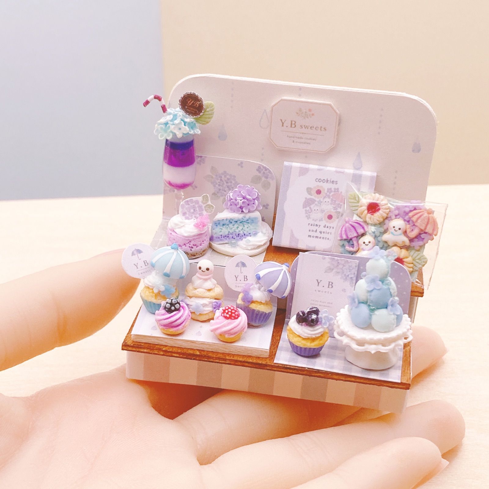ミニチュア　雨の日スイーツ　 全部セット　ハンドメイド