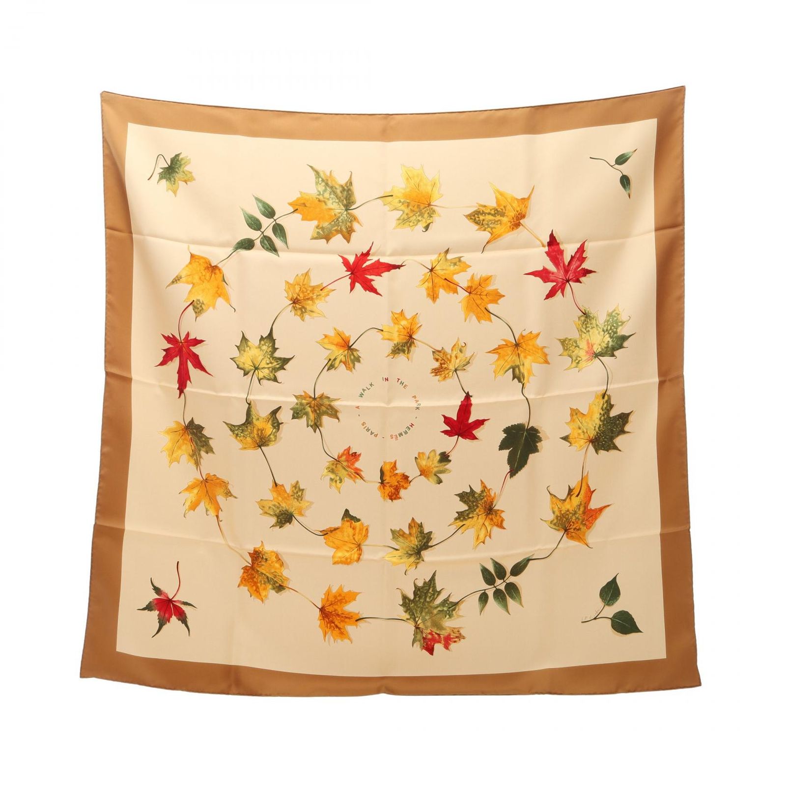 HERMES エルメス カレ90 A WALK IN THE PARK スカーフ
