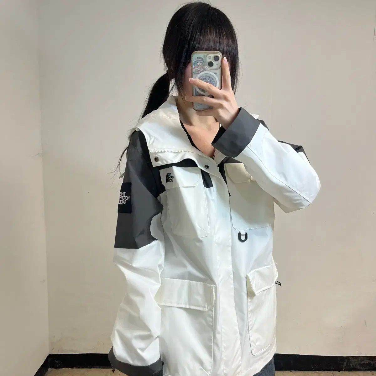 THE NORTH FACE ザノースフェイス 白 レインジャー ウィンドブレーカー